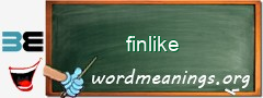 WordMeaning blackboard for finlike